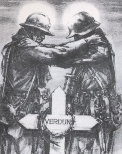 Verdun, once a site of savage warfare, now a symbol of reconciliation and peace for the nations of France and Germany.
